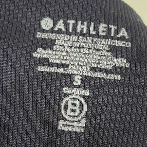 Athleta Serene Black Sports Bra Size Small - Picture 5 of 6